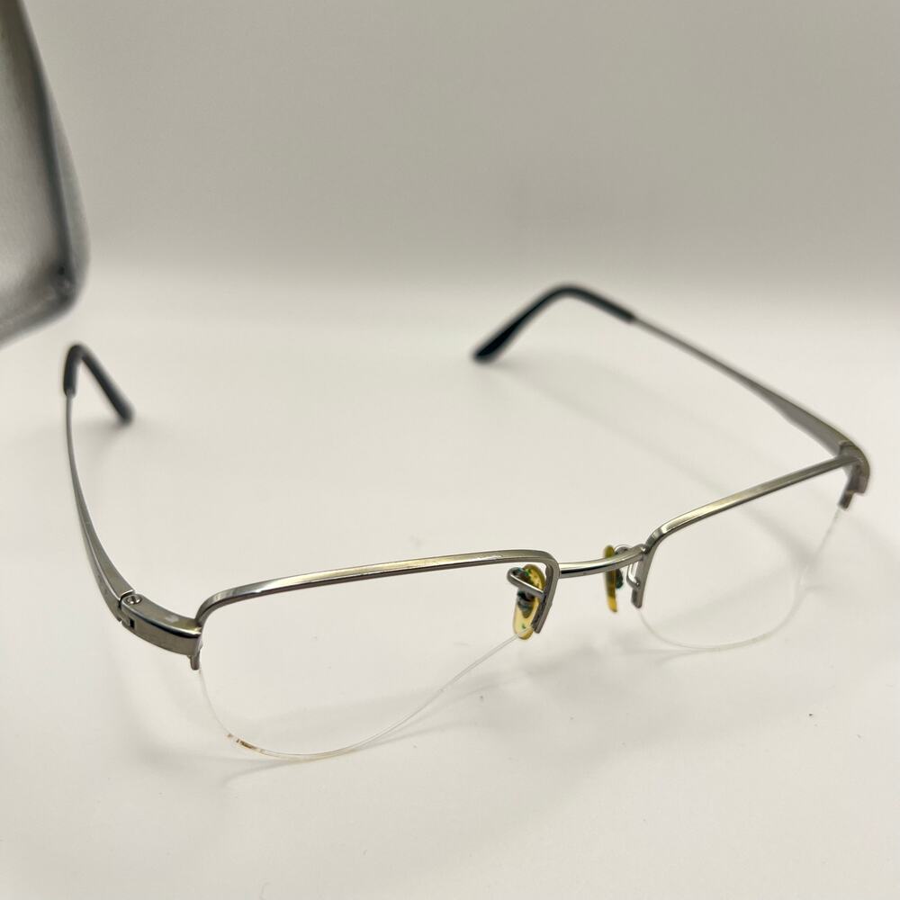 Ray-Ban RB6178 2502 Eyeglasses Silver Metal Frames Half Rim Flex Hinge 53-19-145